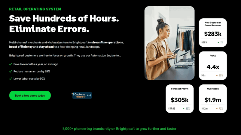 brightpearl homepage