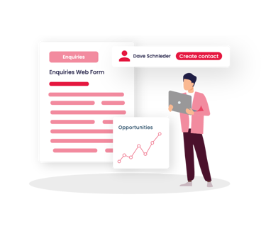crm sales insights illustration