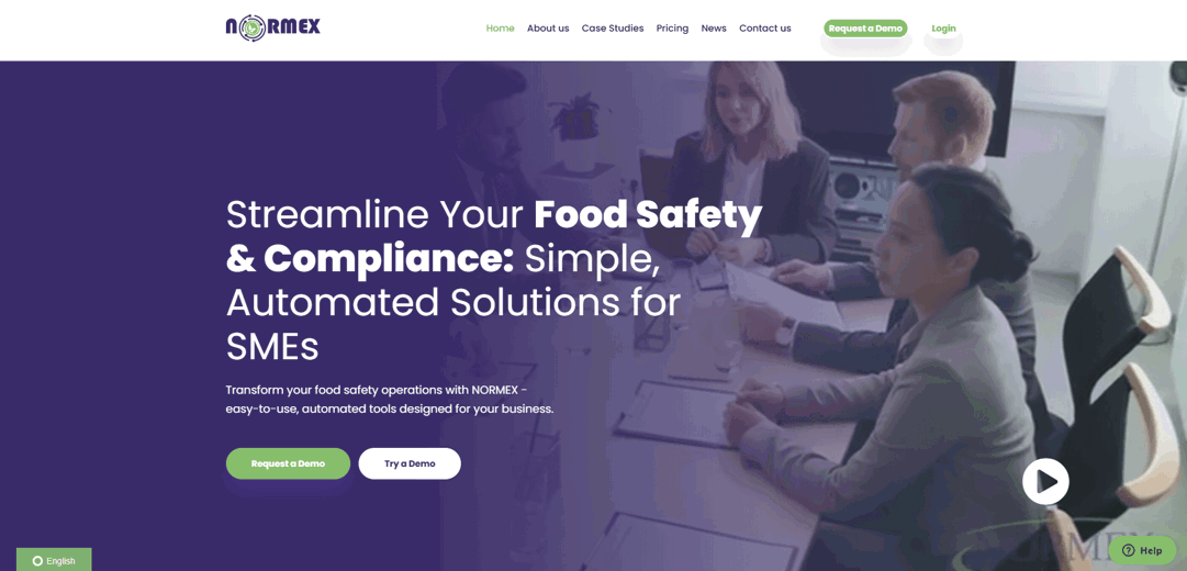 Normex streamline your food safety & compliance: simple, automated solutions for SMEs