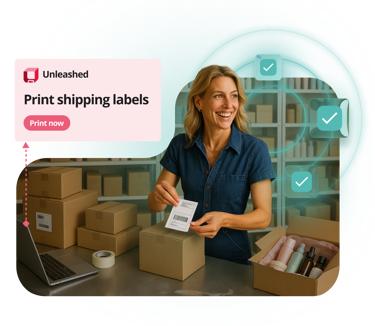 Unleashed Order Management With Shipping Labels