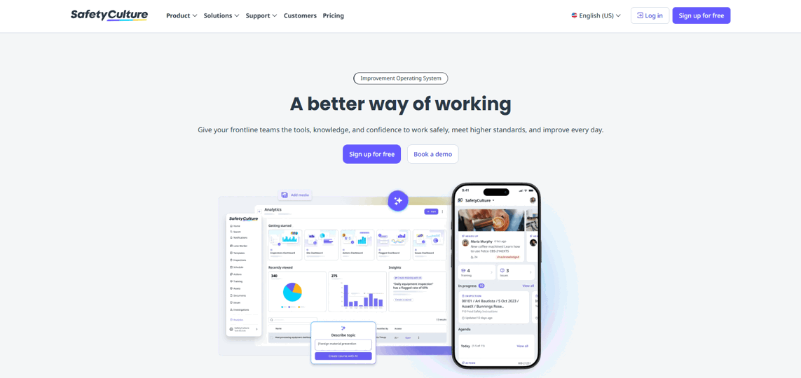 SafetyCulture software a better way of working