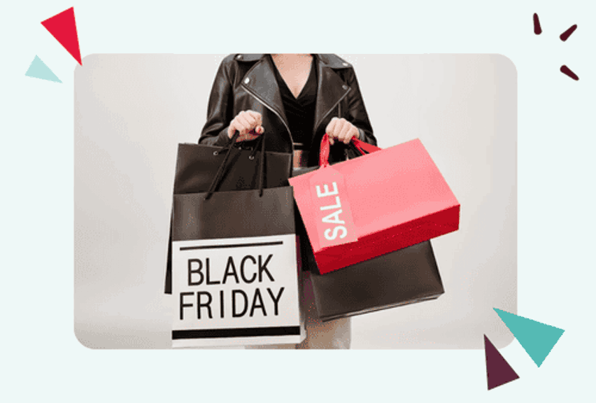 person holding shopping bags