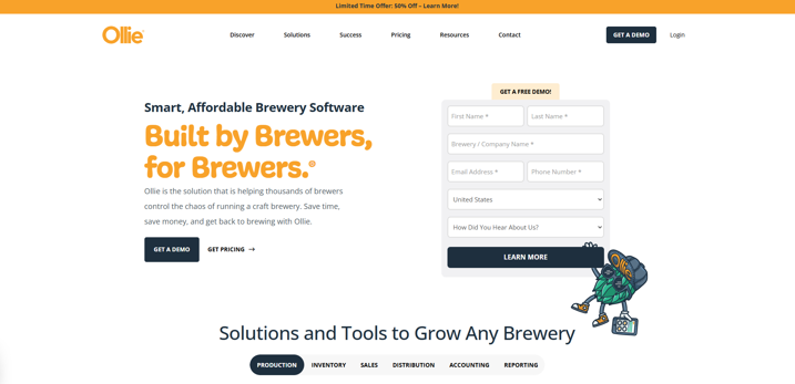 Ollie brewery software
