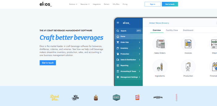 Ekos craft beverage management