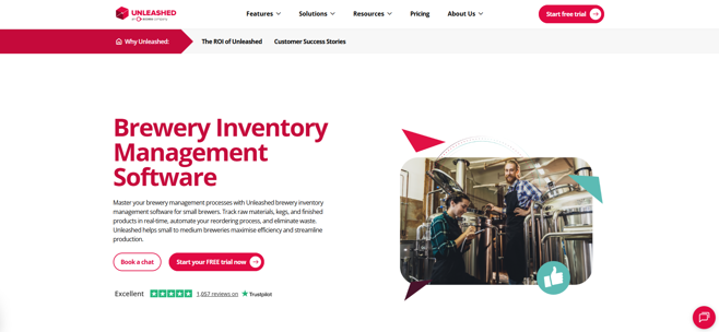 Unleashed brewery inventory management