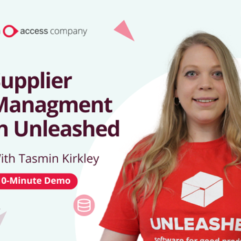 supplier management in unleashed demo video thumbnail