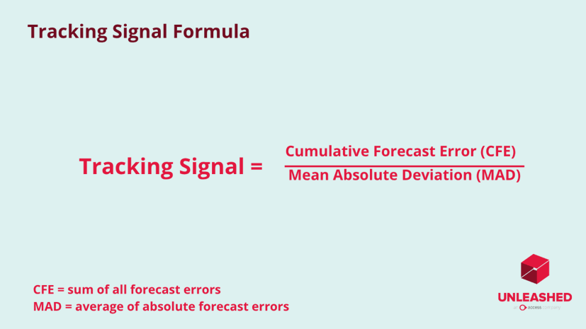 tracking signal formula for demand forecasting accuracy