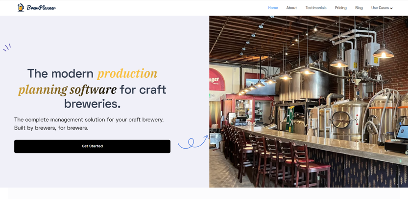 brewplanner software homepage