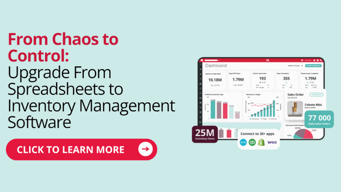 promo banner upgrade from spreadsheets to inventory management software