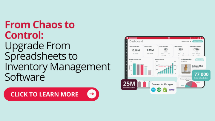 promo banner upgrade from spreadsheets to inventory management software