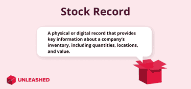 stock record definition