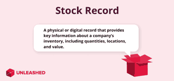 stock record definition