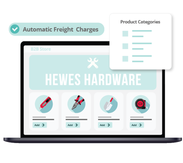 Hewes Hardware B2B ecommerce platform