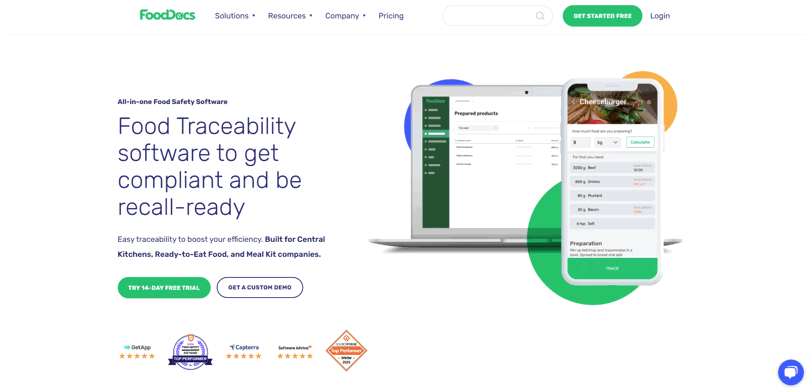 FoodDocs food traceability software to get compliant and be recall-ready
