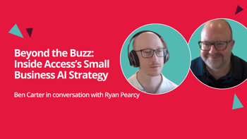 Banner titled Beyond the Buzz: Inside Access's  Small Business AI Strategy