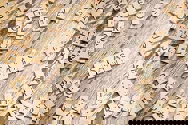 scramble game on table