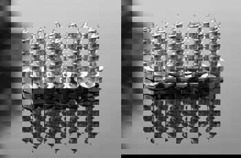 metal screws placed in a group