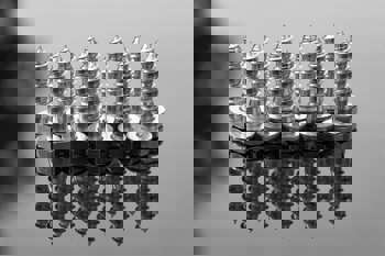 metal screws placed in a group