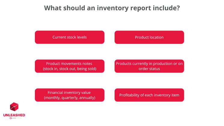 what should an inventory report include