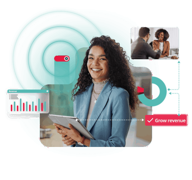 smiling business woman hero image