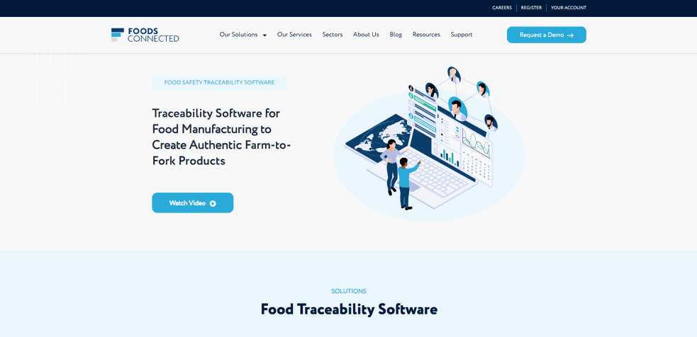 Foods Connected traceability software for food manufacturing