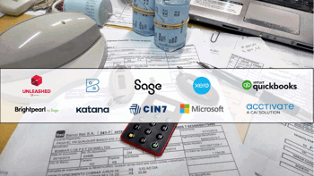 accounting photo with accounting and inventory software logos