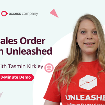 sales order in unleashed demo video thumbnail
