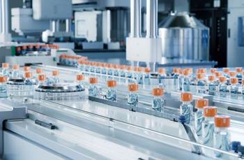 health supplements on conveyor belt